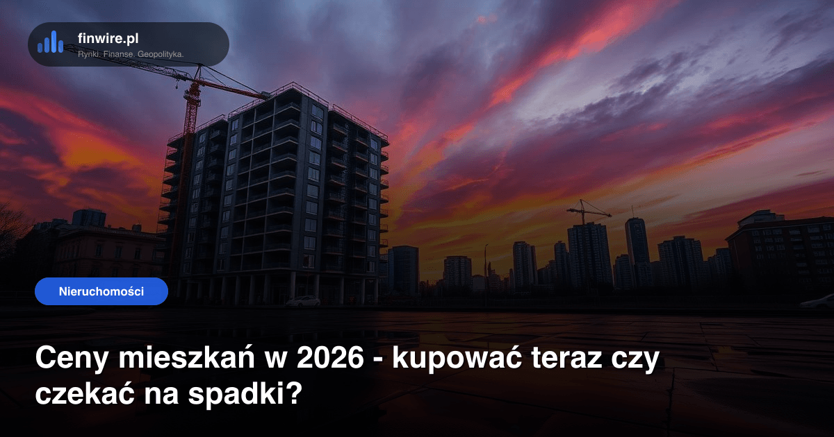 Ceny mieszkań w 2026 - kupować teraz czy czekać na spadki?