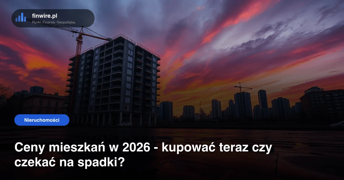 Ceny mieszkań w 2026 - kupować teraz czy czekać na spadki?