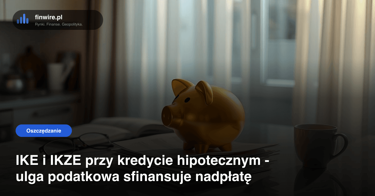 IKE i IKZE przy kredycie hipotecznym - ulga podatkowa sfinansuje nadpłatę