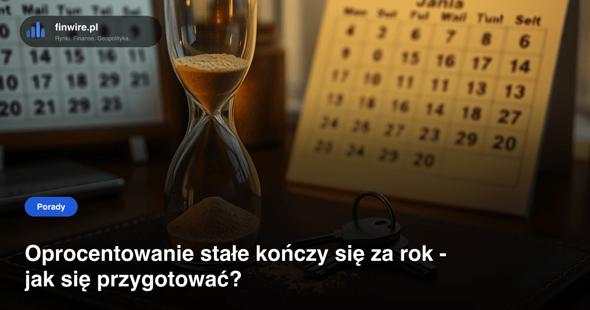 Oprocentowanie stałe kończy się za rok - jak się przygotować?