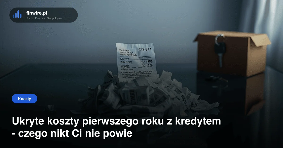 Ukryte koszty pierwszego roku z kredytem - czego nikt Ci nie powie