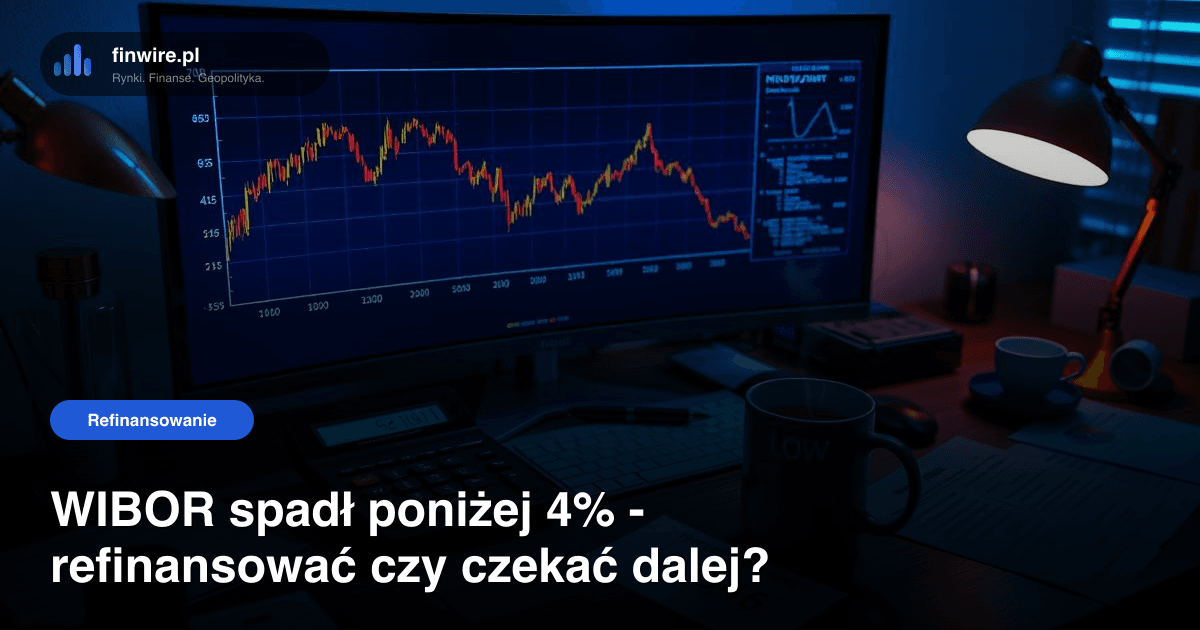 WIBOR spadł poniżej 4% - refinansować czy czekać dalej?